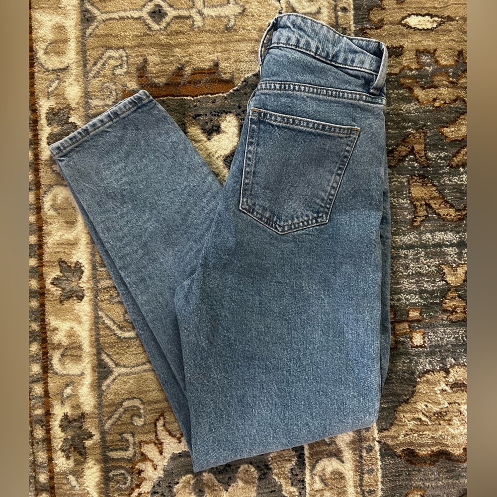 Light wash denim jeans